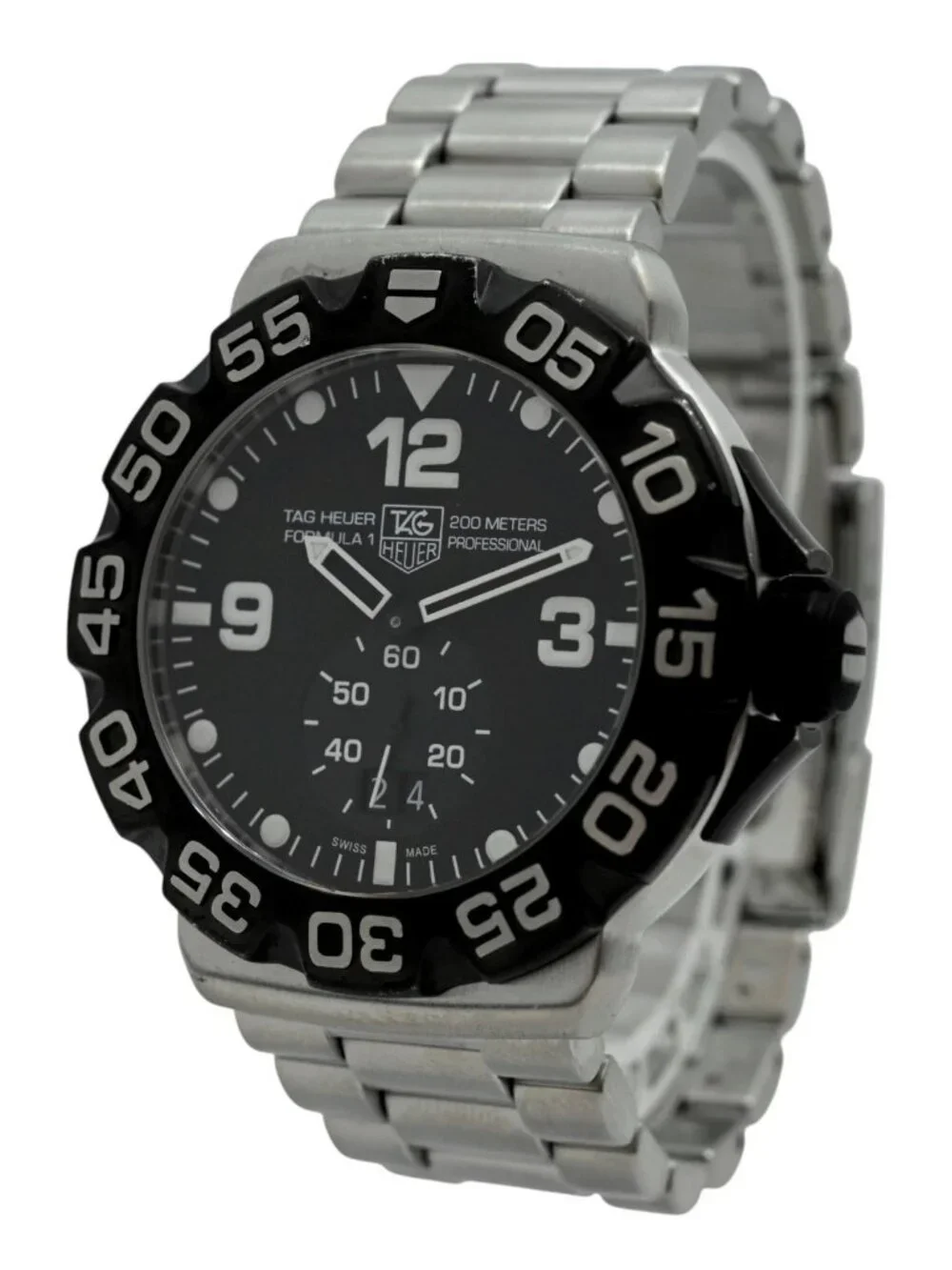 Tag Heuer 44mm Men's Formula 1 Black Dial Swiss Quartz Dive Watch! Ref: WAH1010!